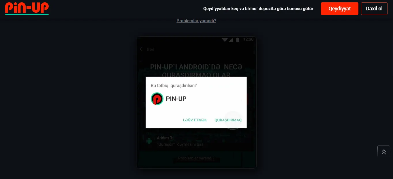 Pin-Up Casino indir mobil tətbiqi